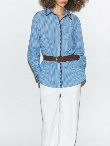 Blue Striped Shirt