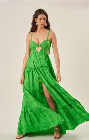 Green Long Dress