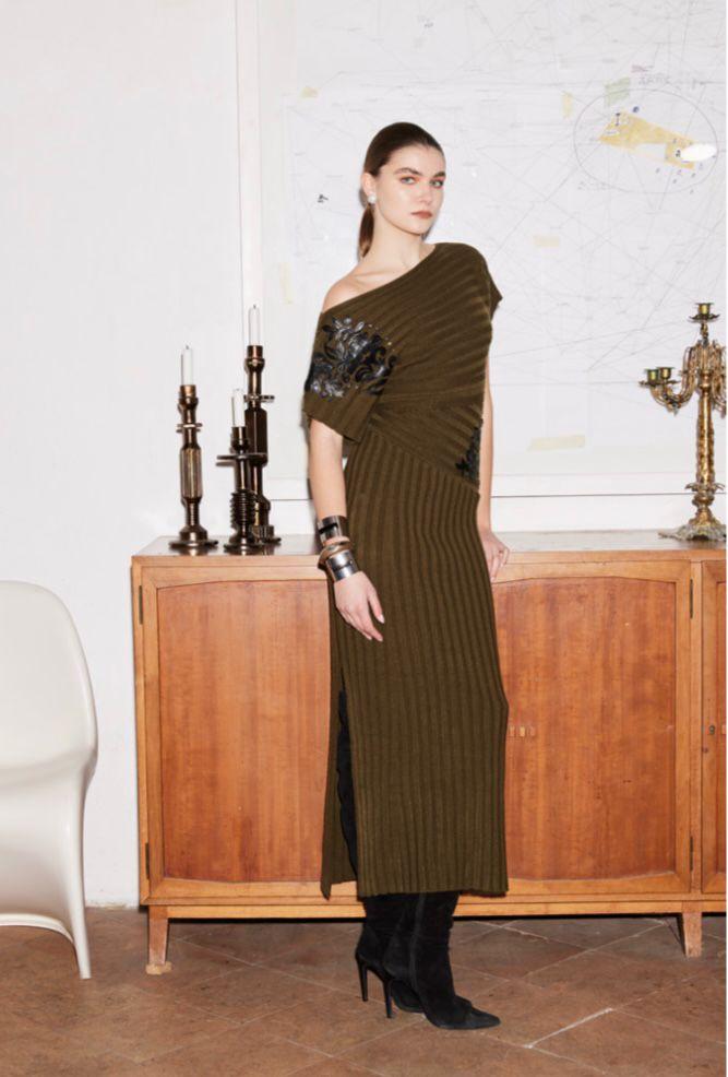 Olive Esclipse Dress