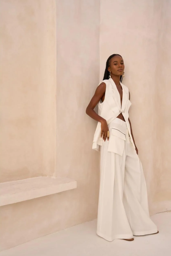 Ivory Edge Two-Piece Set