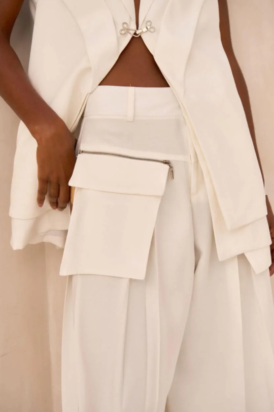 Ivory Edge Two-Piece Set