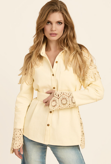 Desert crochet lace jacket