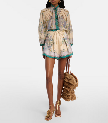 Enchanted Meadow Blouse & Shorts Set