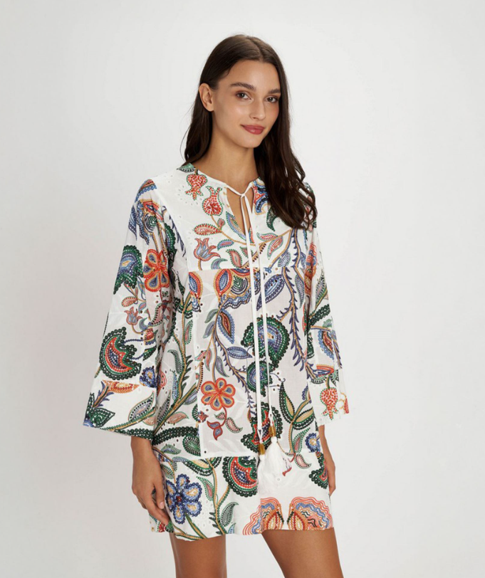 Bohemia Paisley Print Tunic Dress