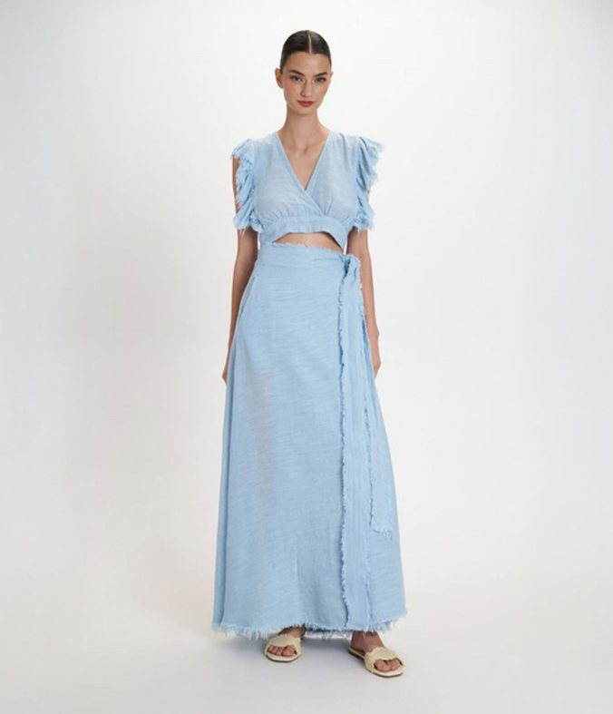 Cielo Frayed Wrap Set