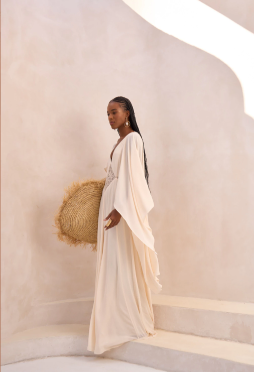 Ivory Serenity Embellished Gown