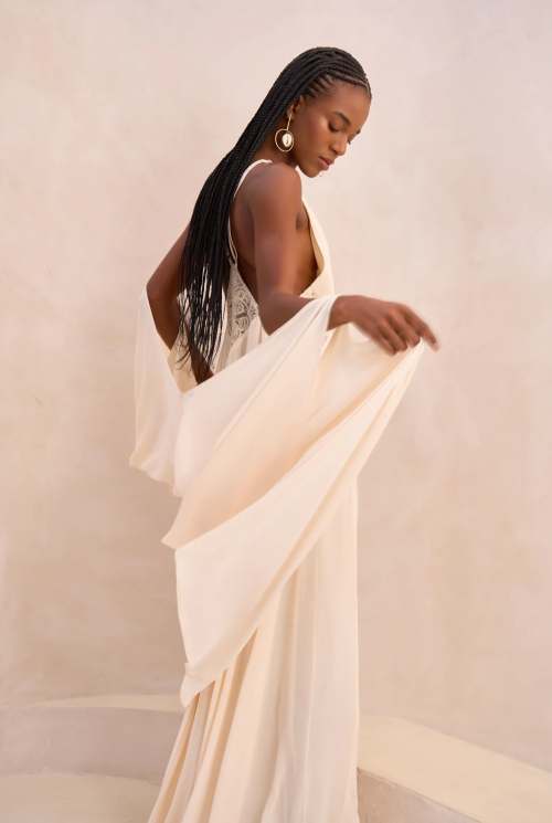 Ivory Serenity Embellished Gown