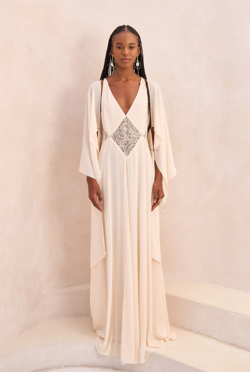 Ivory Serenity Embellished Gown