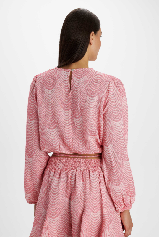 Scallop Print Two-Piece Set