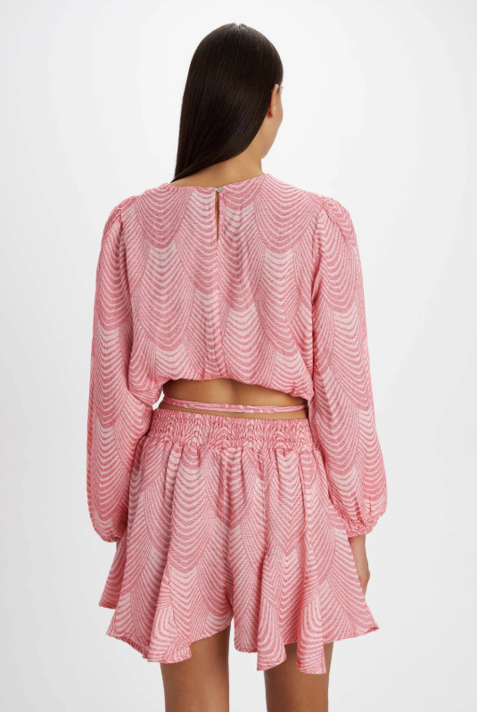 Scallop Print Two-Piece Set