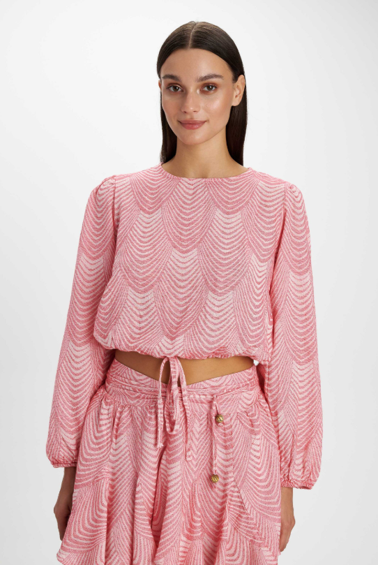 Scallop Print Two-Piece Set