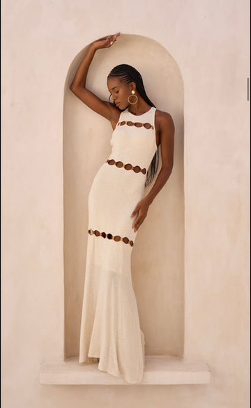 Golden Horizon Cutout Gown