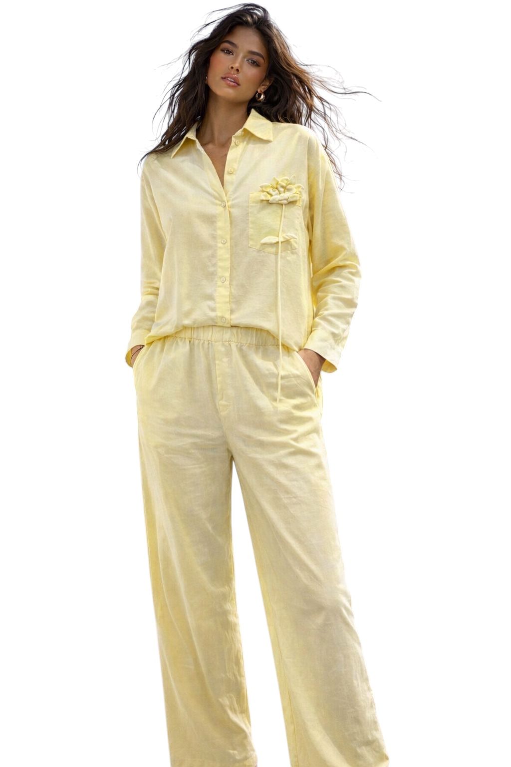 Elsie Butter Yellow Set