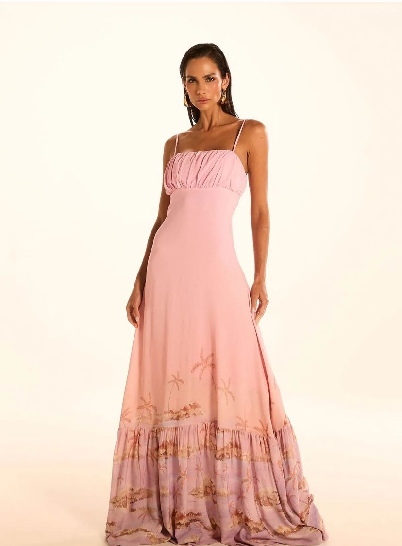 Palm Sunset Maxi Dress