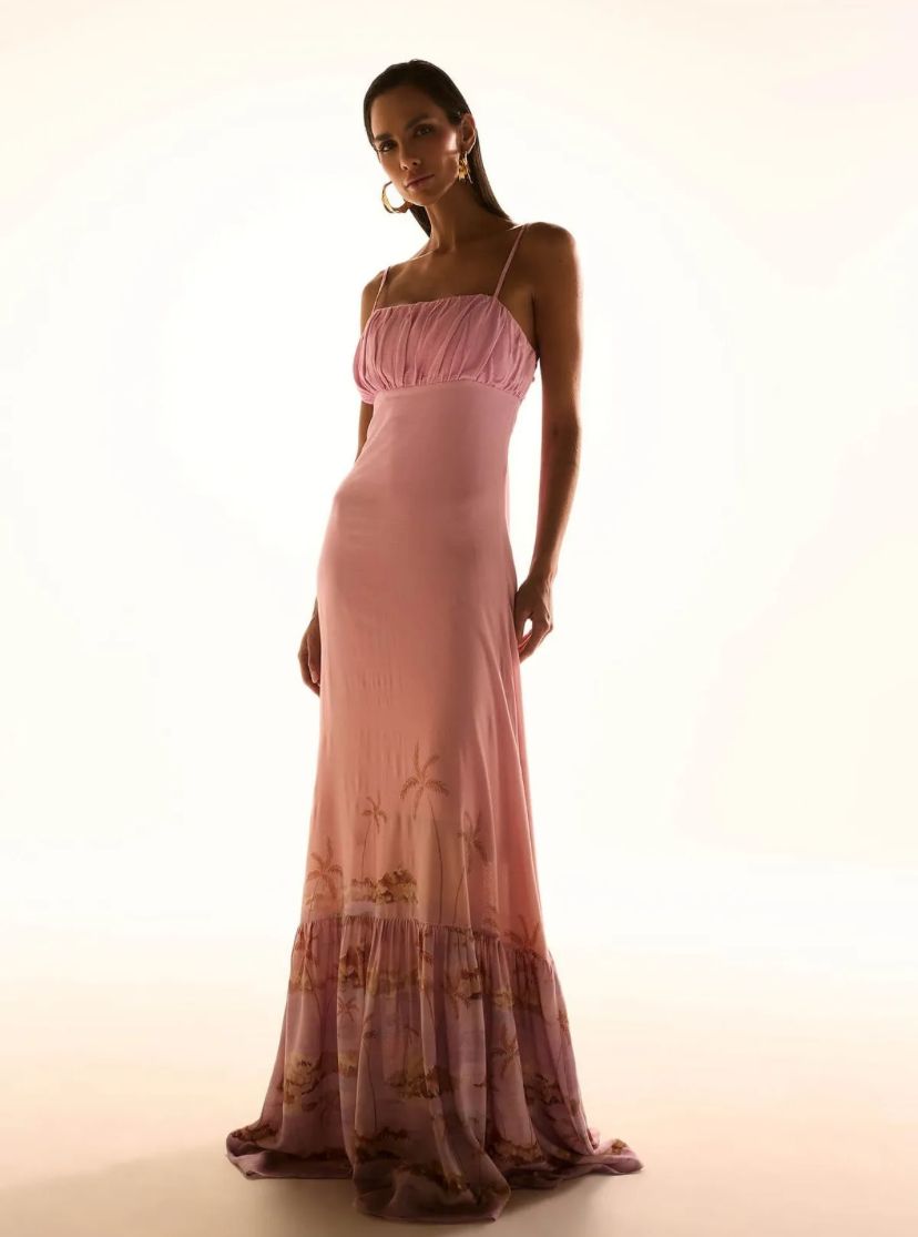Palm Sunset Maxi Dress