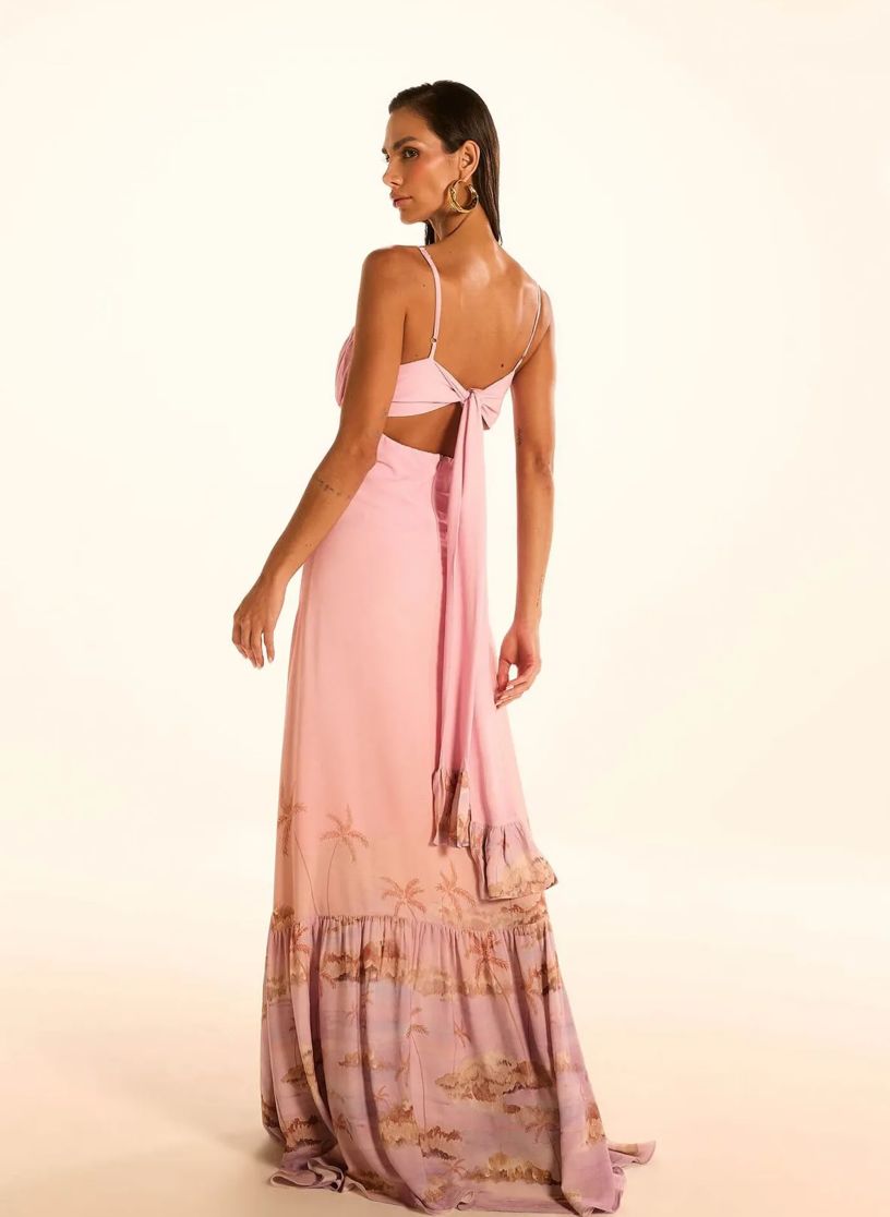Palm Sunset Maxi Dress