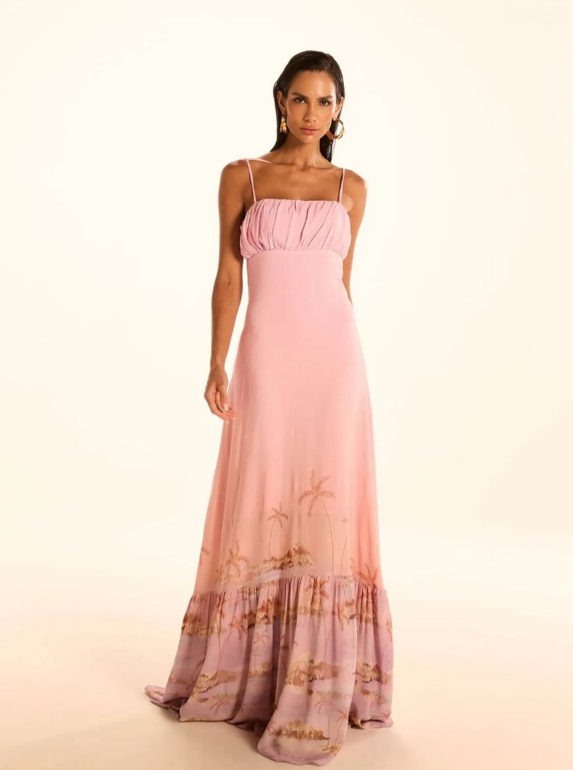 Palm Sunset Maxi Dress