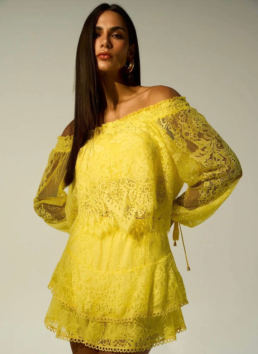 Soleil Lace Off-Shoulder Set