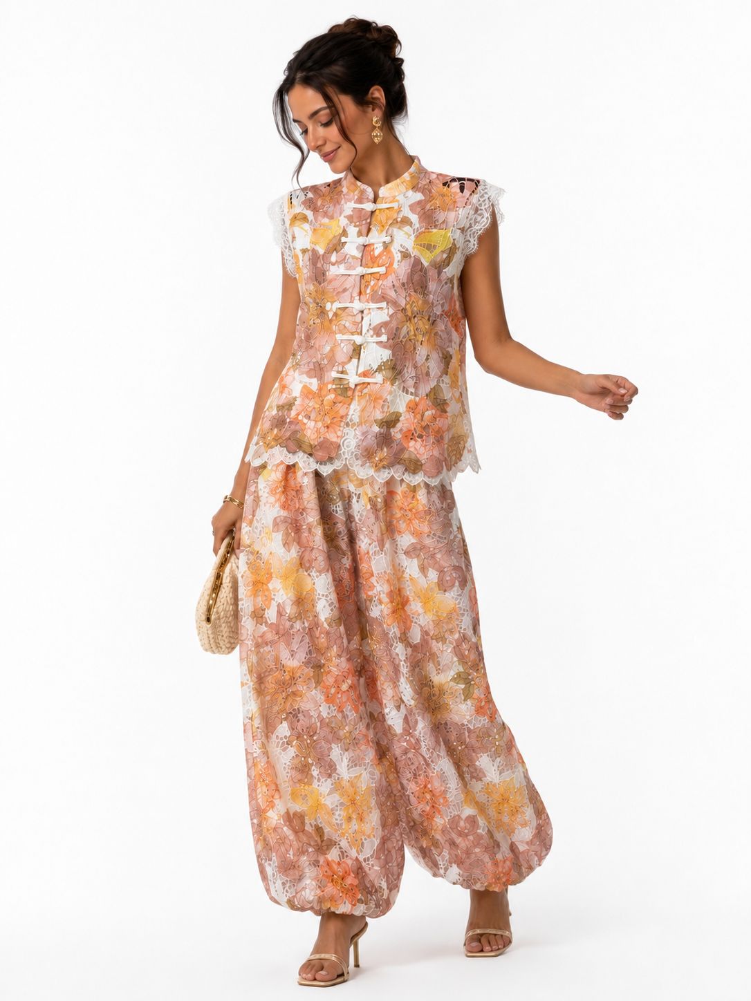 Blossom Dynasty Lace Co-ord Se