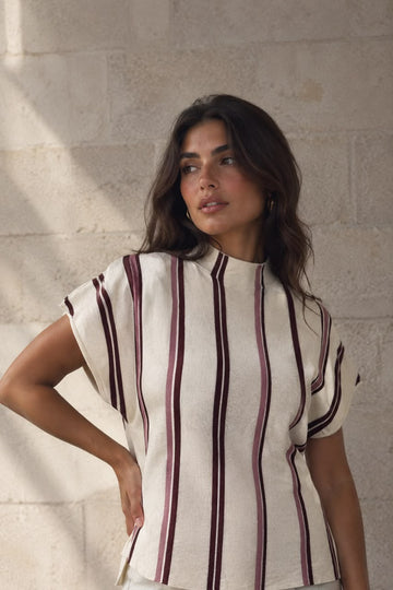 Sienna Striped Knit Top