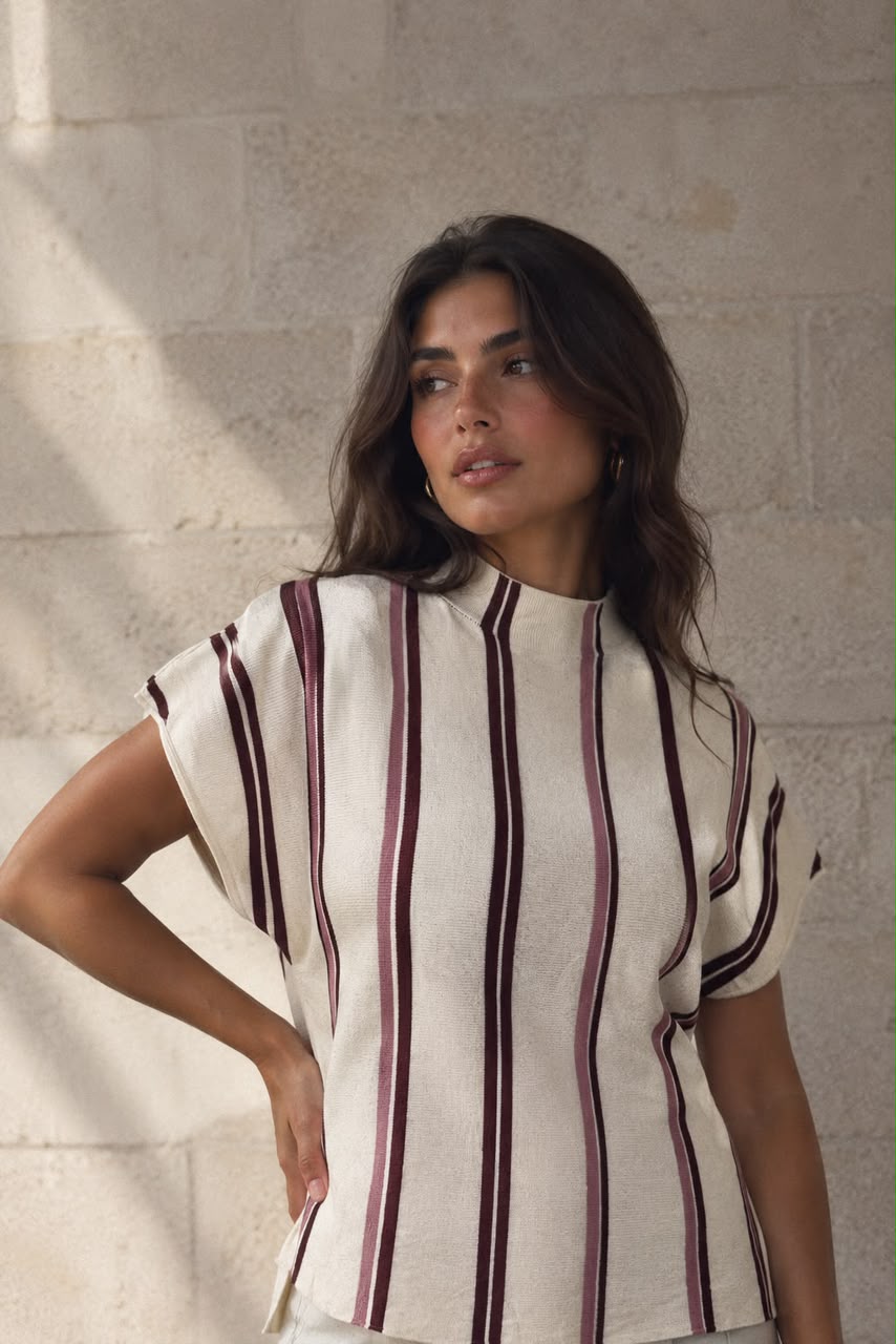 Sienna Striped Knit Top