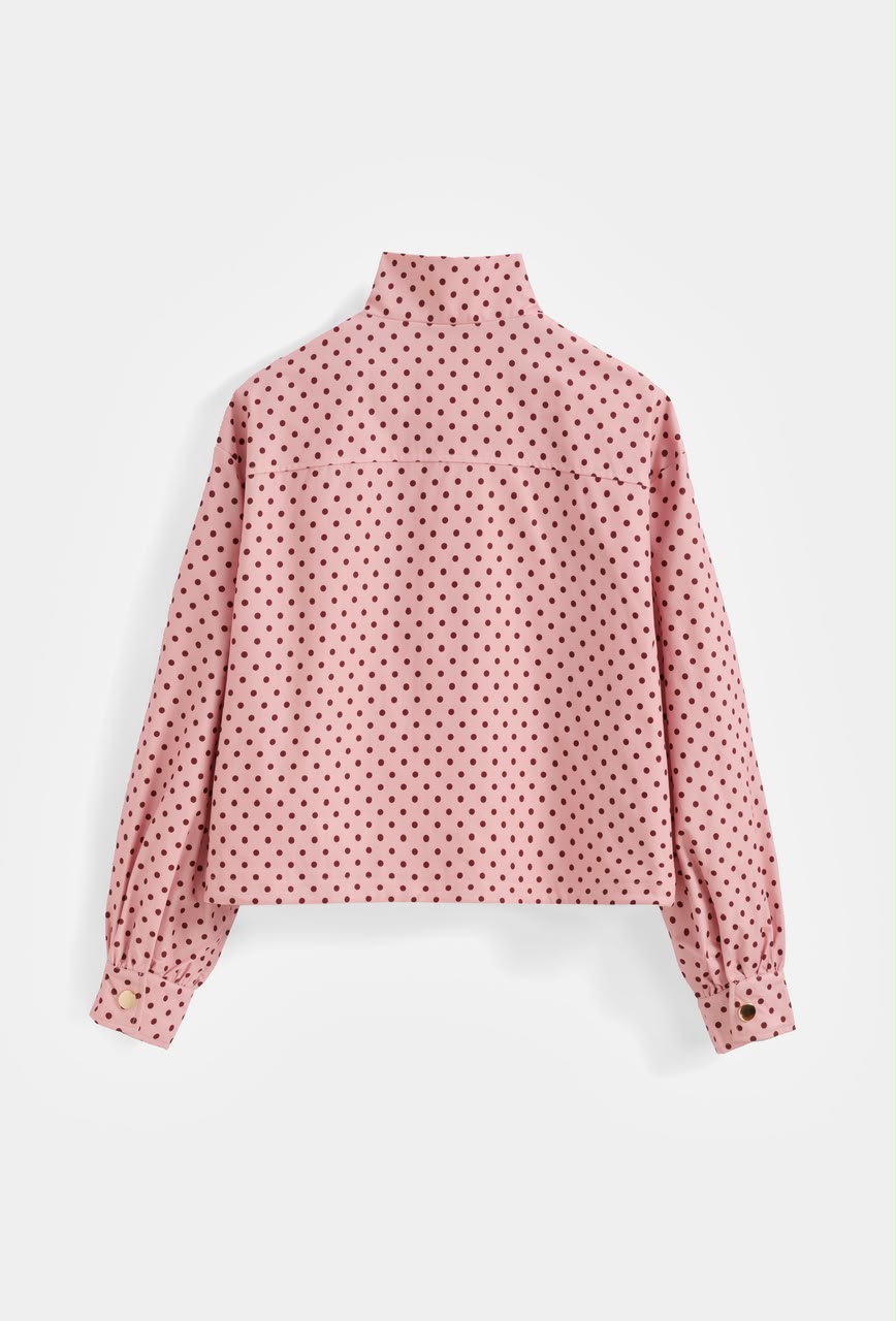 Petal Polka Cropped Jacket