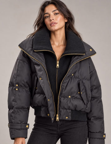 The Noir Aviator Puffer