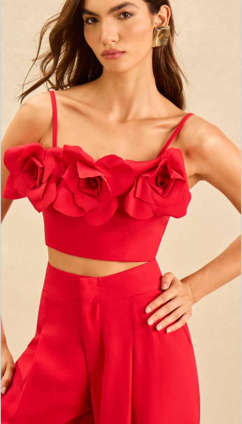 Scarlet Bloom Co-Ord Set