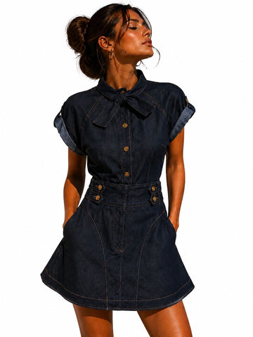 Santorini Midnight Denim Set