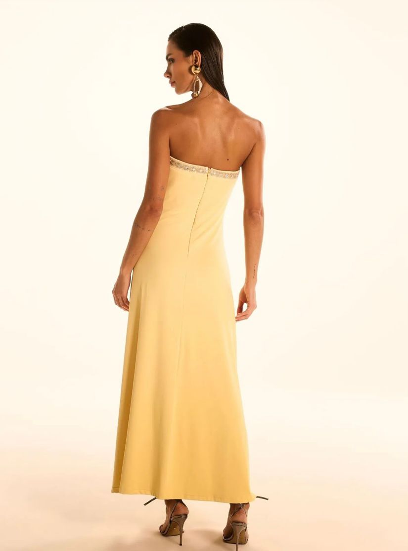 Golden Glow Maxi Dress