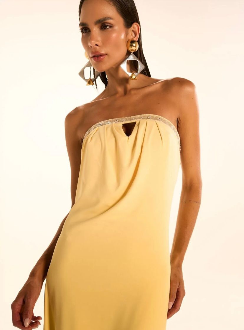 Golden Glow Maxi Dress