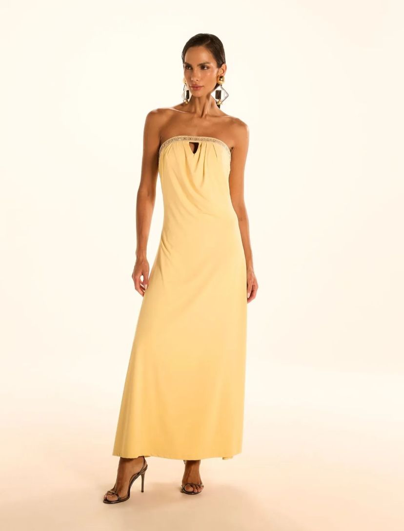 Golden Glow Maxi Dress