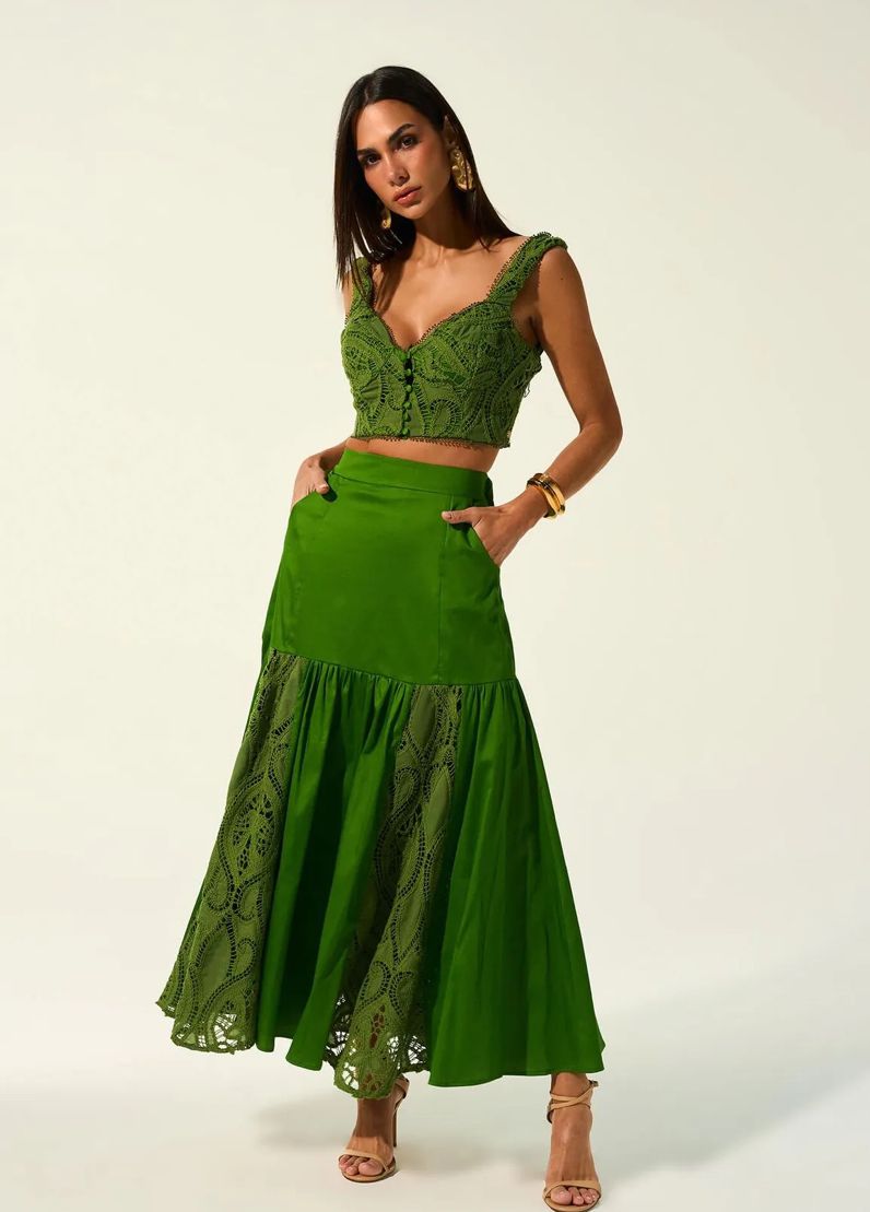 Emerald Grace Lace Set