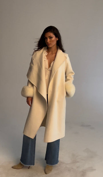 Cream Long Coat